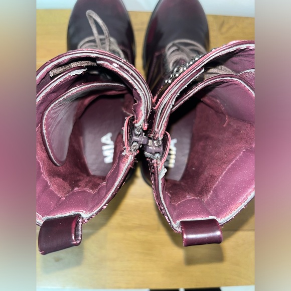 Mia Lace Up Combat Boots Size 7 - Picture 8 of 10